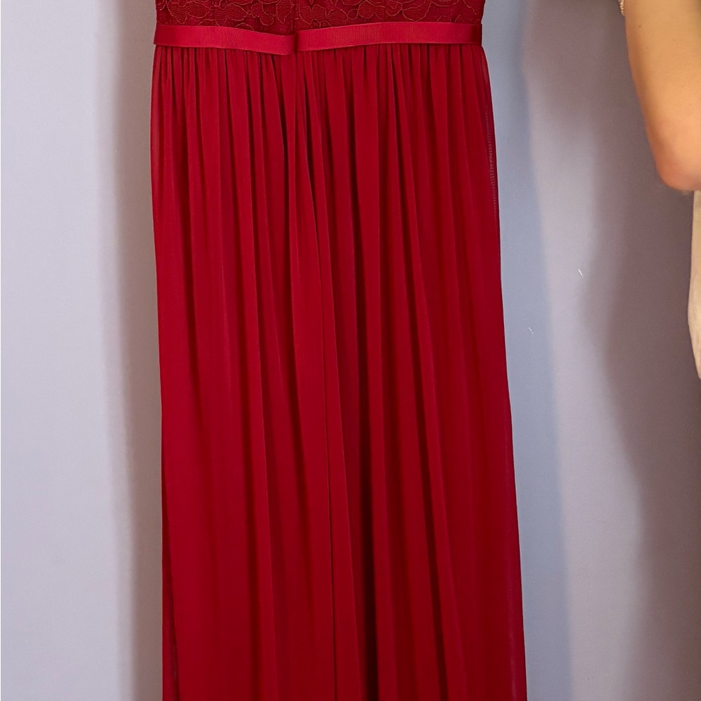 David’s Bridal One-Shoulder Lace Bridesmaid Dress - Picture 5 of 6